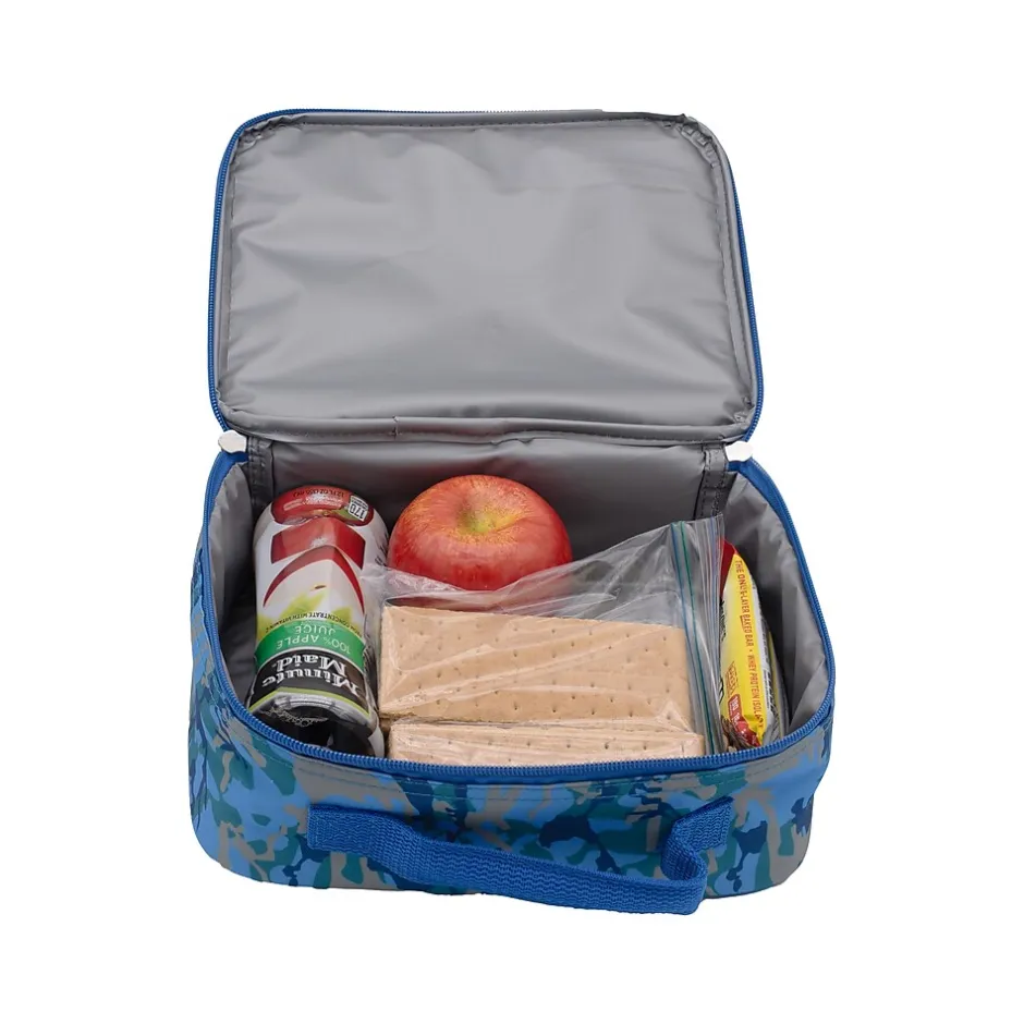 Lunch Boxes & Bags<Crayola Color-Your-Own Lunch Bag with Marker Set, Blue Camo/White (B23CL56807-ST)