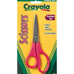 Crayola Stainless Steel Kid's Scissors, Pointed Tip, 5-3/8" (69-3010) Discount