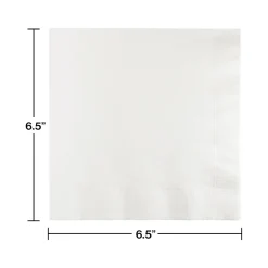 Napkins<Creative Converting Touch of Color Lunch Napkin, 2-ply, White, 150 Napkins/Pack (DTC139140135NAP)