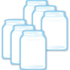 Creative Shapes Jar Memo Pad, Multicolor, 6/Bundle (SE-36-6)