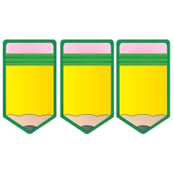 Creative Shapes Pencil Memo Pad, Multicolored, 6/Bundle (SE-83-6) New