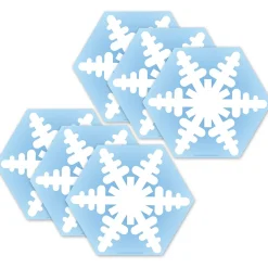 Creative Shapes Snowflake Memo Pad, Multicolor, 6/Bundle (SE-15-6) Hot