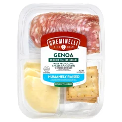 Fresh Groceries<Creminelli Fine Meats Creminelli Genoa, Provolone Cheese, Crackers, 0.5, 4/Pack (220-02086)