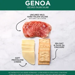 Fresh Groceries<Creminelli Fine Meats Creminelli Genoa, Provolone Cheese, Crackers, 0.5, 4/Pack (220-02086)
