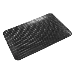 Floor Mats<Crown Mats Crown Industrial Deck Plate Anti-Fatigue Floor Mat, 36" x 60", Black (CWNCD0035DB)