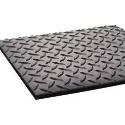 Floor Mats<Crown Mats Industrial Deck Plate Anti-Fatigue Mat, 36" x 144", Black (CD 0312DB)