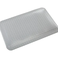 Floor Mats<Crown Mats Industrial Deck Plate Anti-Fatigue Mat, 36" x 144", Gray (CD 0312DG)