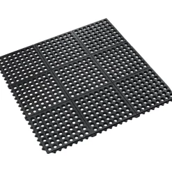 Floor Mats<Crown Mats Safety-Step Perforated Safety Mat, 36" x 36", Black (KM RG33BK)