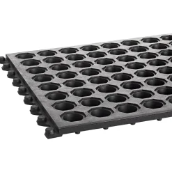 Floor Mats<Crown Mats Safety-Step Perforated Safety Mat, 36" x 36", Black (KM RG33BK)
