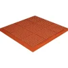 Floor Mats<Crown Mats Safety-Step Perforated Safety Mat, 36" x 36", Terra-Cotta (KM RG33TC)