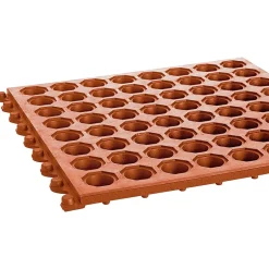 Floor Mats<Crown Mats Safety-Step Perforated Safety Mat, 36" x 36", Terra-Cotta (KM RG33TC)