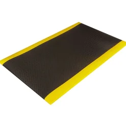 Floor Mats<Crown Mats Wear-Bond Tuff-Spun Anti-Fatigue Mat, 36" x 60", Black/Yellow (WB 0035YD)