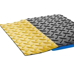 Floor Mats<Crown Mats Workers-Delight Deck Plate Supreme Anti-Fatigue Mat, 24" x 36", Black/Yellow (WD 1223YB)