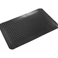 Floor Mats<Crown Mats Workers-Delight Deck Plate Supreme Anti-Fatigue Mat, 36" x 144", Black (WD 1232BK)