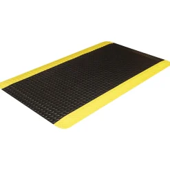 Floor Mats<Crown Mats Workers-Delight Deck Plate Supreme Anti-Fatigue Mat, 36" x 60", Black/Yellow (WD 1235YB)
