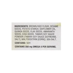 Crackers<Crunchmaster Gluten Free 5-Seed Crackers, Two 10 oz. Bags/Pack (220-00757)