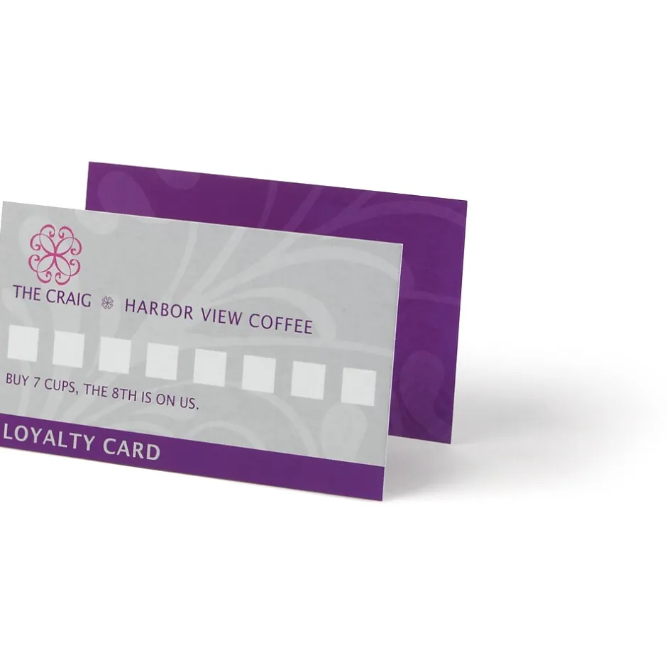 Outlet Custom Loyalty Cards Business Cards