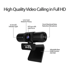 Cyber Acoustics Essential HD 1080p Webcam, Black (WC2000)* Webcams