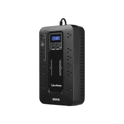 Battery Backup<CyberPower Ecologic Series 850VA 12-Outlet UPS, Black (EC850LCD)