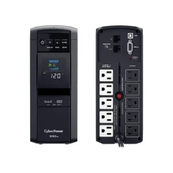 Battery Backup<CyberPower PFC Sinewave Series 1000VA UPS, 10-Outlet, Black (CP1000PFCLCD)