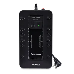 Battery Backup<CyberPower Standby Series 900VA 12-Outlet UPS, Black (ST900U)