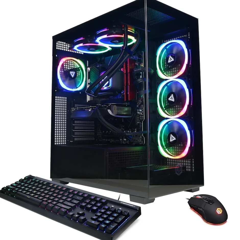 CyberPowerPC Gamer Supreme Gaming Desktop Computer, Intel Core i7-14700KF, 32GB Memory, 2TB SSD (SLC10760CPGV5)* Gaming Desktops