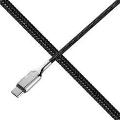 Lightning Cables<Cygnett Armored 3.1 USB-C to USB-A Charge and Sync Cable, 3', Black (CY2679PCUSA)