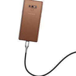 Lightning Cables<Cygnett Armored 3.1 USB-C to USB-A Charge and Sync Cable, 3', Black (CY2679PCUSA)