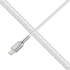 Lightning Cables<Cygnett Armored Lightning to USB-A Charge and Sync Cable, 6', White (CY2686PCCAL)
