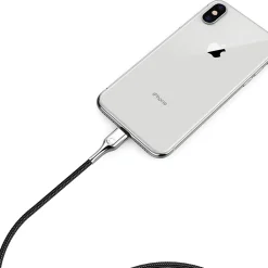 Cygnett Armored Lightning to USB-C Charge and Sync Cable, 3', Black (CY2799PCCCL)