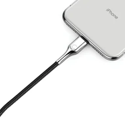 Cygnett Armored Lightning to USB-A Charge and Sync Cable, 3.28', Black (CY2669PCCAL)