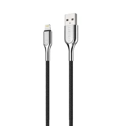 Cygnett Armored Lightning to USB Charge and Sync Cable, 6', Black (CY2670PCCAL)