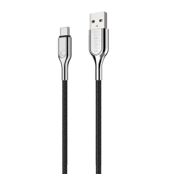 Cygnett Charge and Sync Cable, Armored 2.0 USB-C to USB-A Cable, 3', Black (CY2681PCUSA)