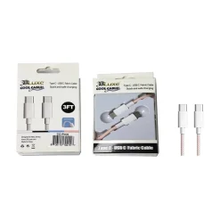 3D Luxe Cool Cables USB Type-C to USB Type-C Charging Cable, 3 ft., Pink (CC-PINK)