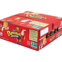 Fresh Groceries<Dannon Danimals Explosion & Swingin' Strawberry Bananas Smoothies, 36/Pack (902-00019)