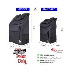 Hand Trucks & Dollies<Dbest Stair Climber Bigger Folding Trolley Dolly Cart, 200 lb. Capacity, Black (01-599)