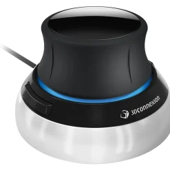 3Dconnexion SpaceMouse Wired Ambidextrous USB Mouse, Black/Silver (3DX-700059)* Ergonomic Mice
