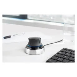3Dconnexion SpaceMouse Wired Ambidextrous USB Mouse, Black/Silver (3DX-700059)* Ergonomic Mice