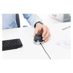 3Dconnexion SpaceMouse Wired Ambidextrous USB Mouse, Black/Silver (3DX-700059)* Ergonomic Mice