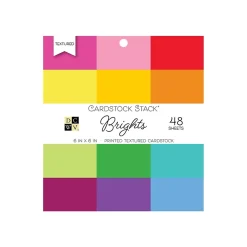 Outlet Brights Cardstock Sheets, Assorted Colors, 48/Pack (PS-005-00549) Card Stock
