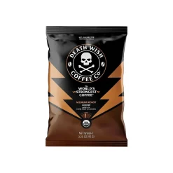 Coffee<Death Wish Coffee Co. Coffee Frac Pack, Medium Roast, 3.25 oz., 25/Carton (PGMDRS325)