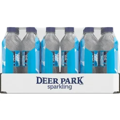 Bottled Water<Deer Park Sparkling Water, Simply Bubbles, 16.9 oz. Bottles, 24/Carton (12349500)