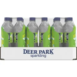 Bottled Water<Deer Park Sparkling Water, Zesty Lime, 16.9 oz. Bottles, 24/Carton (12349502)