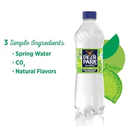 Bottled Water<Deer Park Sparkling Water, Zesty Lime, 16.9 oz. Bottles, 24/Carton (12349502)