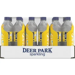Bottled Water<Deer Park Sparkling Water, Lemon, 16.9 oz. Bottles, 24/Carton (12349497/122056)