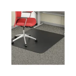Hot EconoMat Carpet Chair Mat, 46" x 60'', Low-Pile, Black (CM11442FBLKCOM) Chair Mats