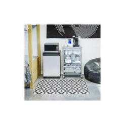 Best FashionMat Black Diamond Hard Floor Chair Mat, Low-Pile, Black/White (CM3540BD) Chair Mats