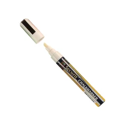 Deflect-O Wet Erase Marker, Chisel Point, White, 4/Pack (SMA510-V4-WT) New