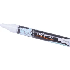 Deflect-O Wet Erase Marker, Chisel Point, White, 4/Pack (SMA510-V4-WT) New