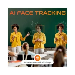 Delton AIC60 UHD 4K Face Tracking and Gesture Controls Webcam, 8.3 Megapixels, Black, (DCAIC60)* Webcams